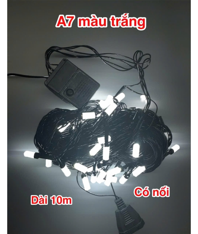 Đèn A7 có nối 10m màu trắng
